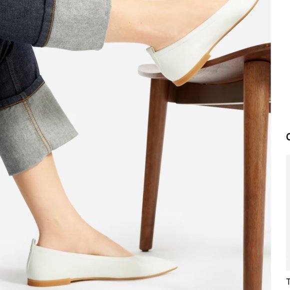 Everlane Shoes - Everlane The 40-Hour Flat | Cream